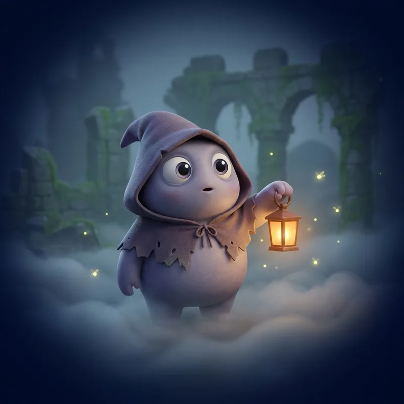 Enshrouded mascot monster